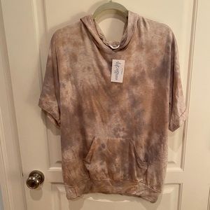 Vanilla Sky Tan Tie Dye Hoodie